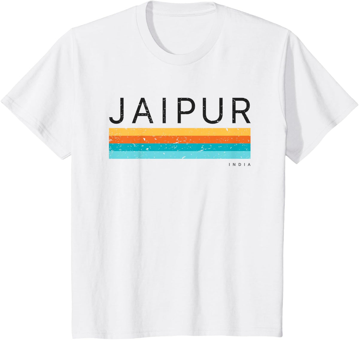 Vintage Jaipur India Retro Design T-Shirt - White