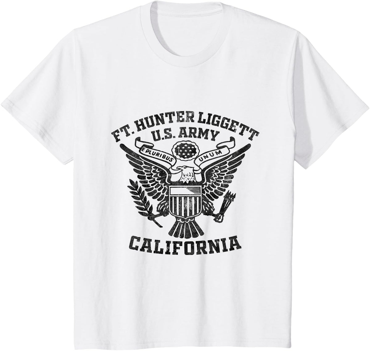 Fort Hunter Liggett US Military Base California CA Ft Greely T-Shirt - White