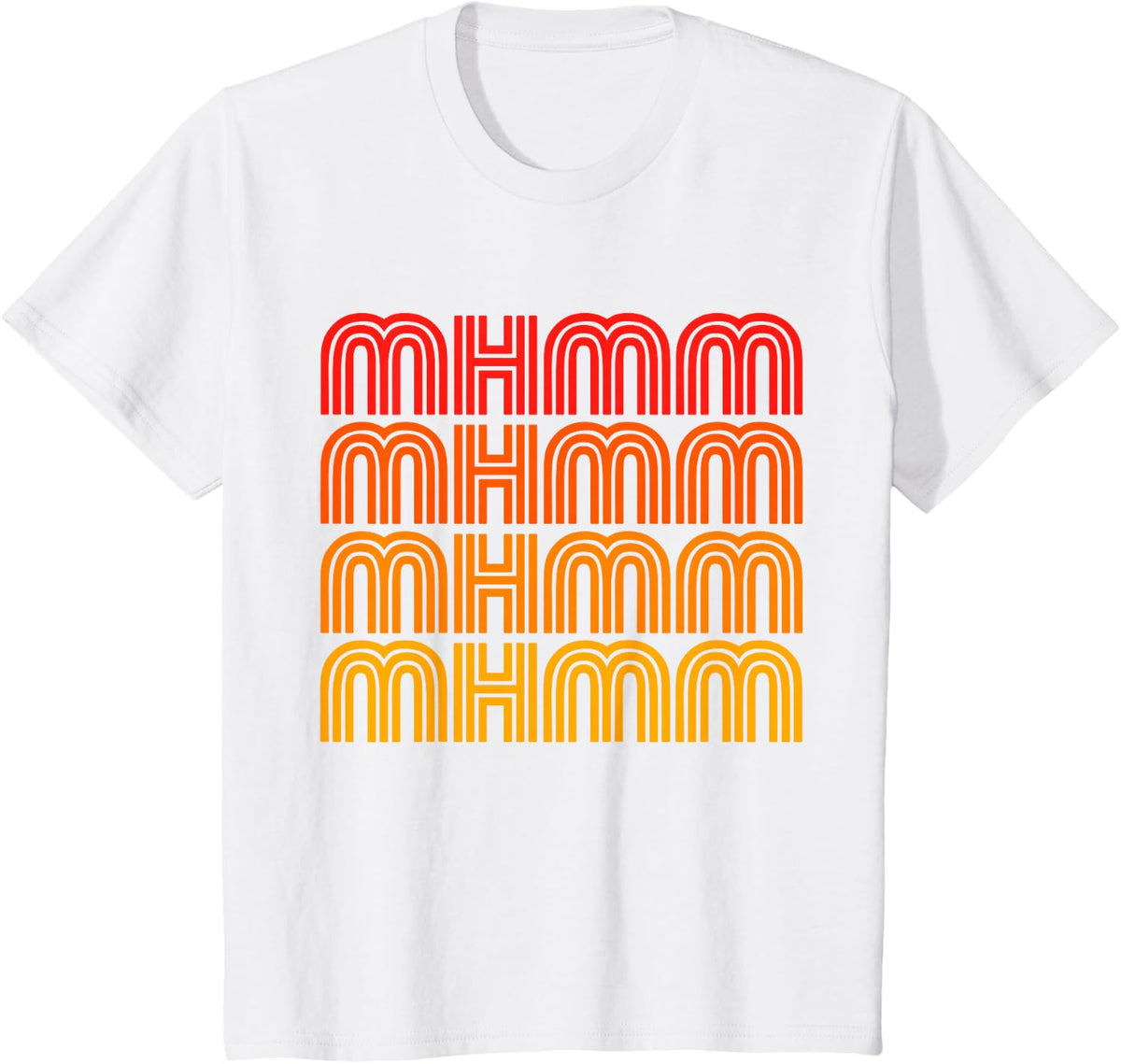 Mhmm Hmm Nod Alright Thoughtful Ponder Funny Talk and Listen T-Shirt - White