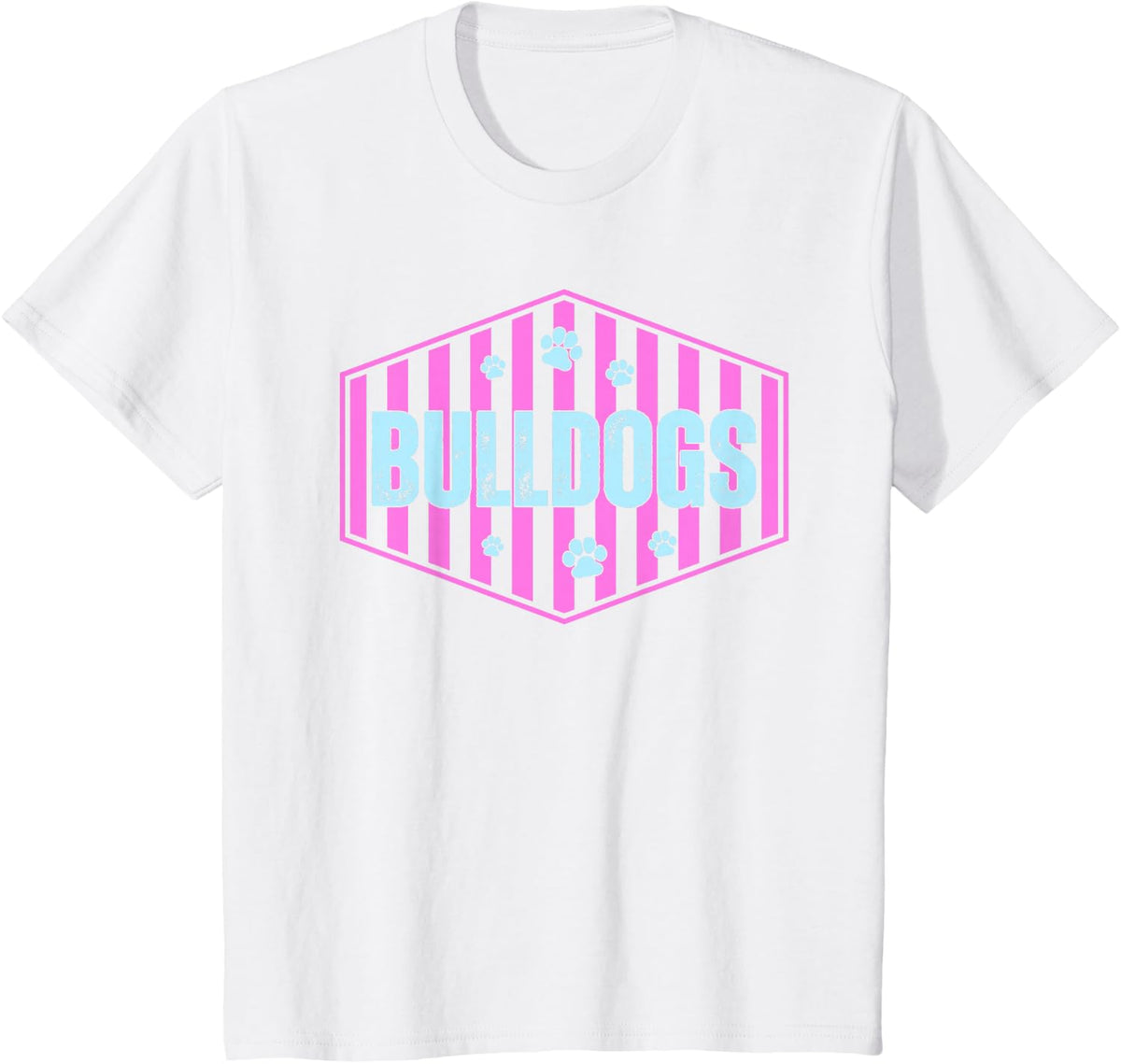 Bulldogs Mascot Back to School Spirit Sport Women Teachers T-Shirt - White