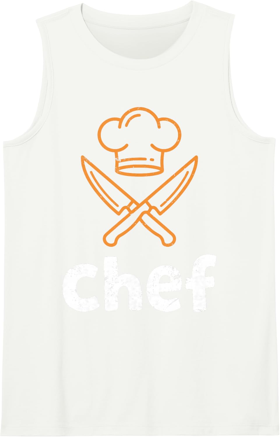 Chef Kitchen Cooking Restaurant Culinary Funny Vintage Cook Sleeveless Tank Top - White