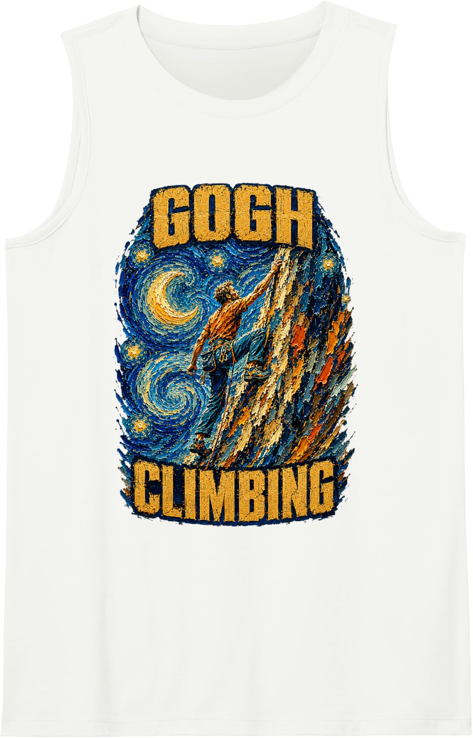 Gogh Climbing Tank Top - White