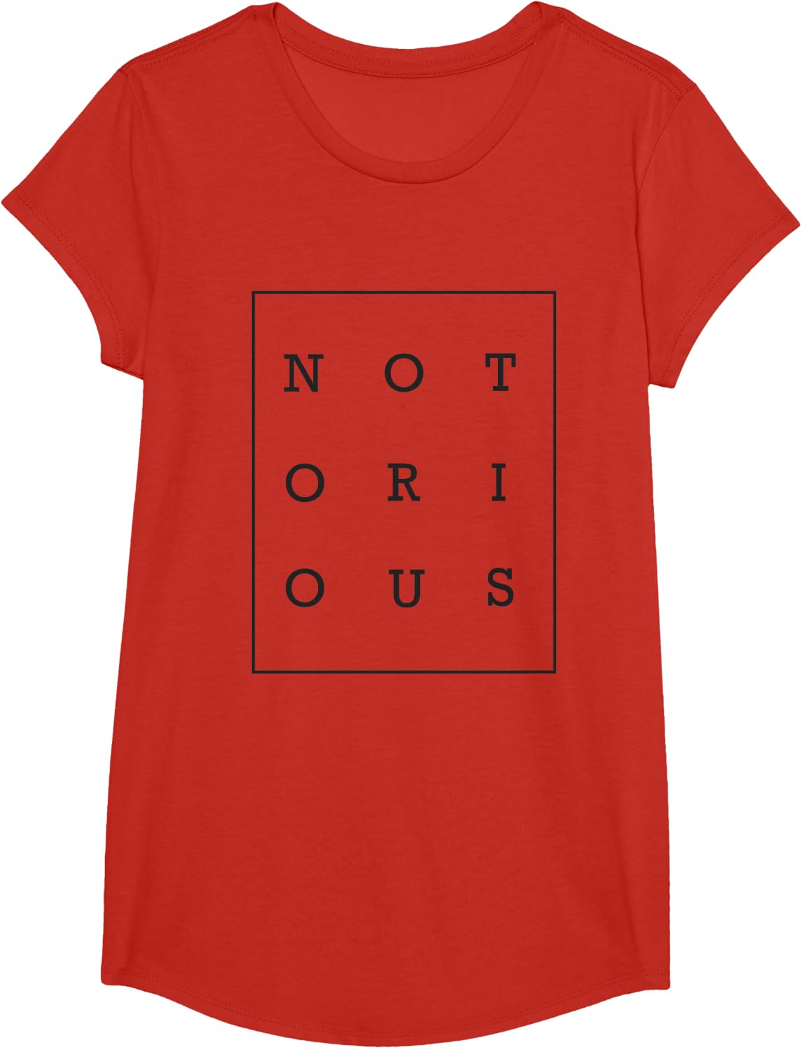 Minimalist Old School Hip Hop East Coast Rap T-Shirt - Girls Red
