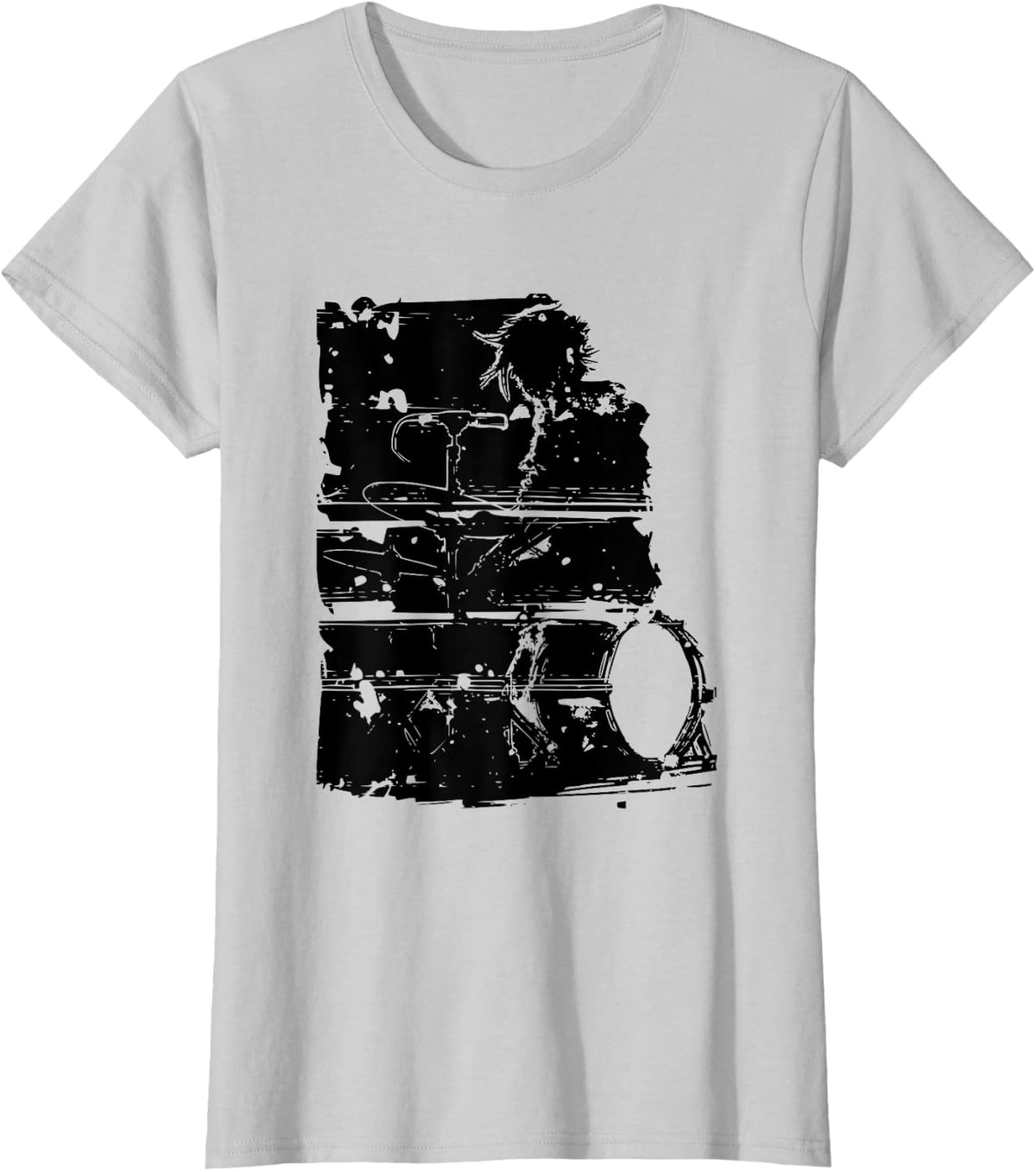 Drummer Musician Drums T-Shirt - Silver Grey