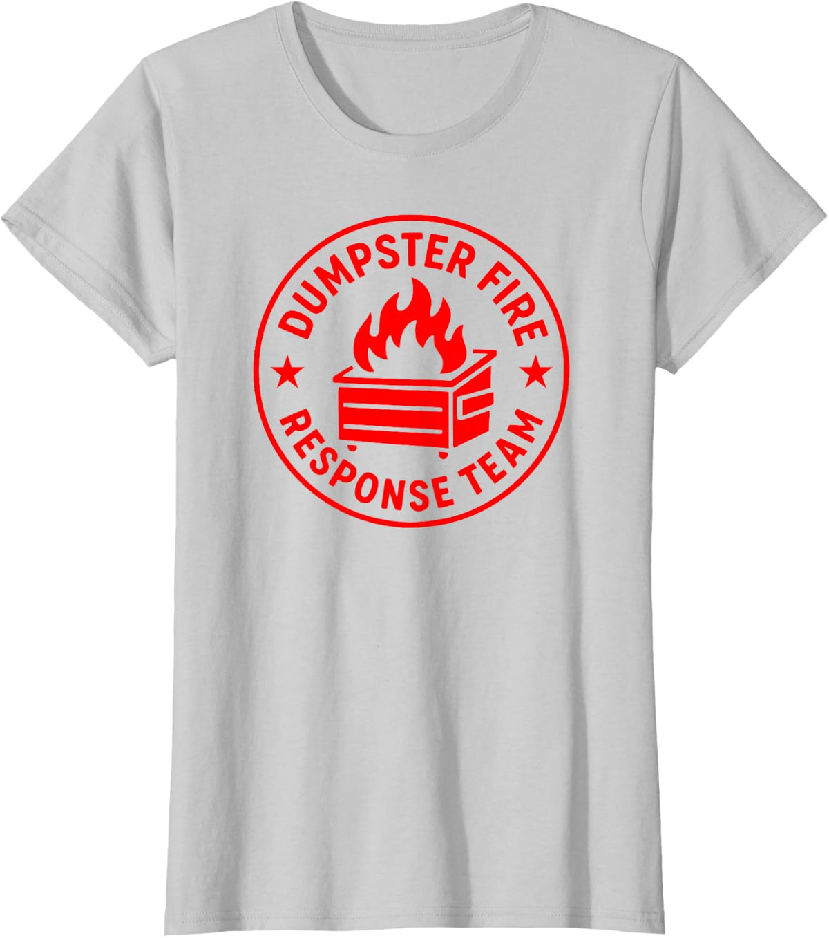 Dumpster Fire Response Team Funny Workplace Coworker Gift T-Shirt - Silver Grey