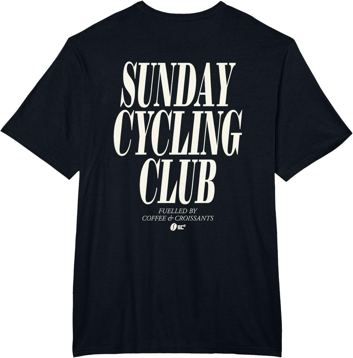 Sunday Cycling Club Road Cyclist Coffee T-Shirt - Black