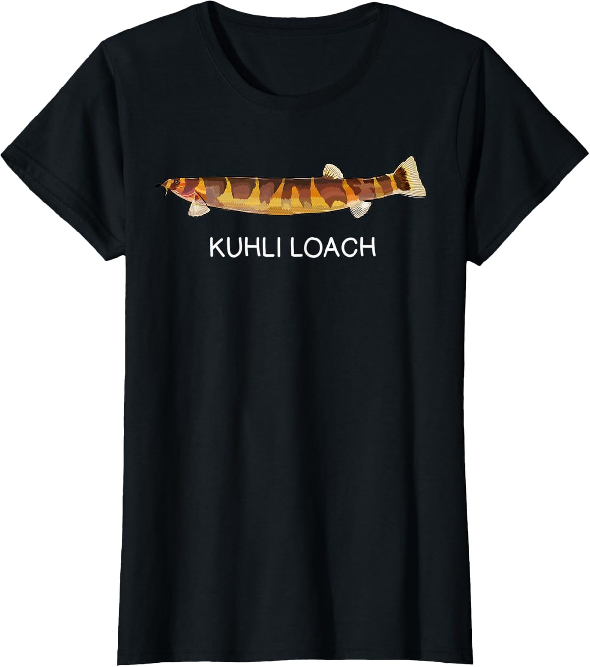 Kuhli Loach Freshwater Aquarium Fish T-Shirt - Black