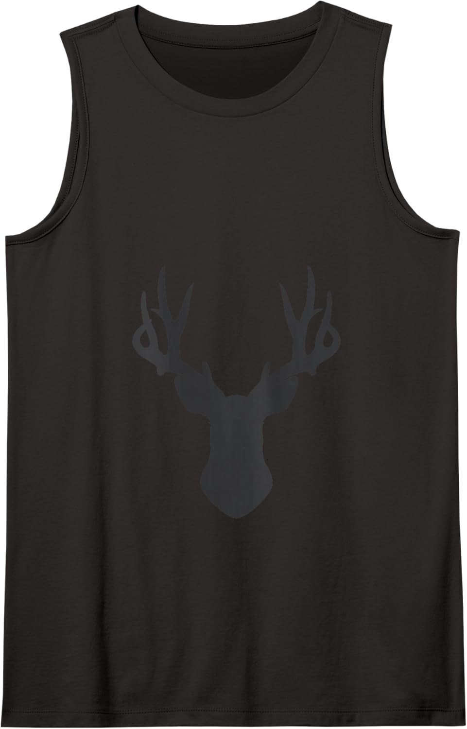 Deer Elk Buck Antlers Hunter Outdoorsman Hunting Tank Top - Black