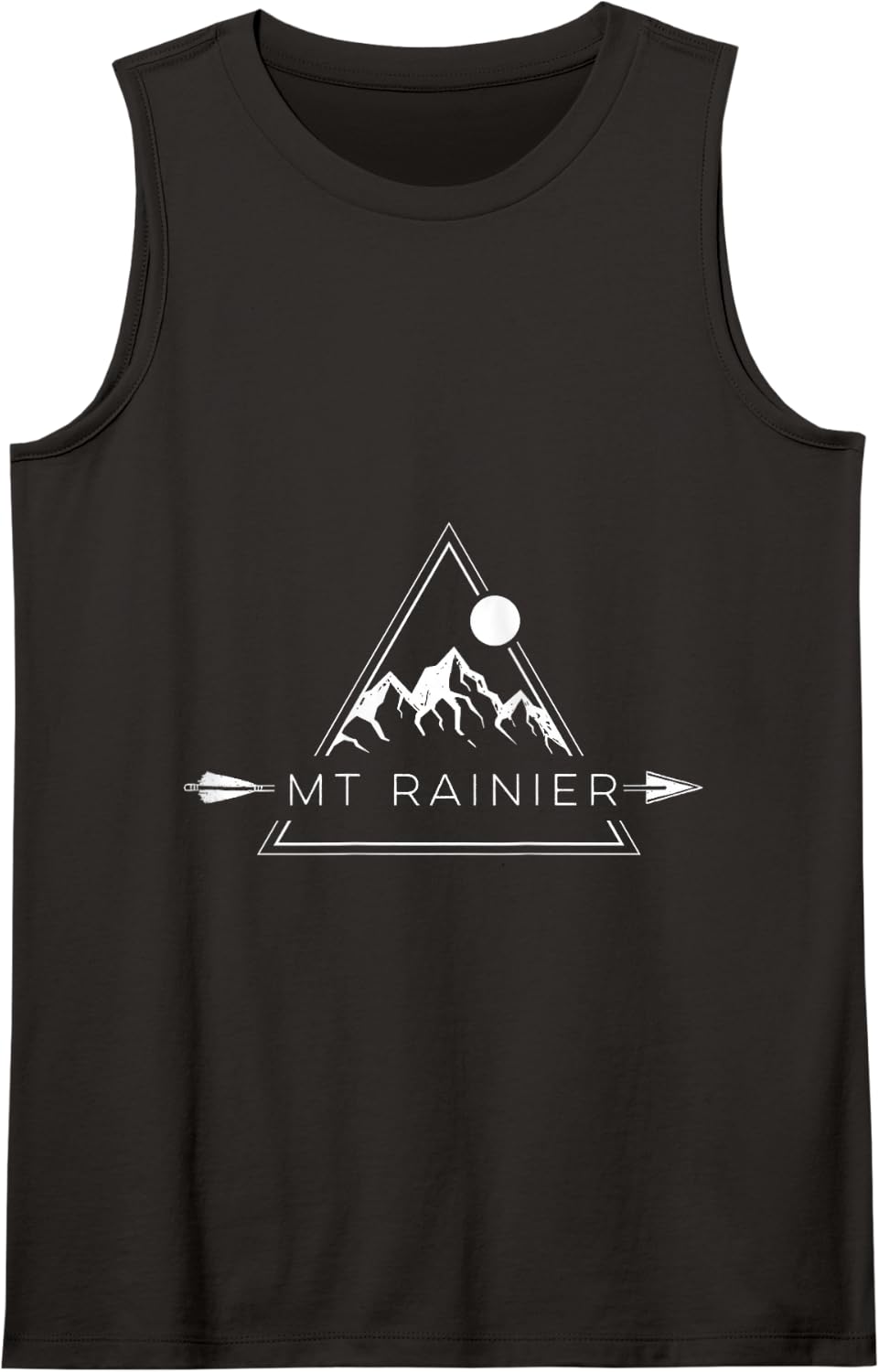 Mount Rainier Shirt | Cool Mt Rainier T-Shirt Men Women Tank Top - Black