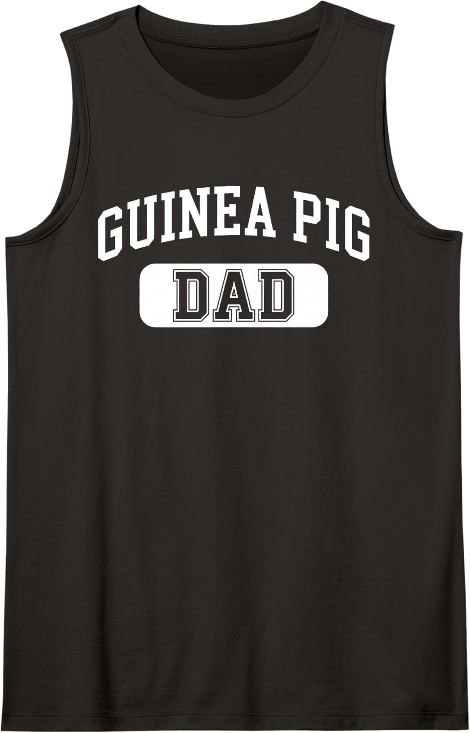 Guinea Pig Dad Design for Men Boys Dad Father Guinea Pig Dad Sleeveless Tank Top - Black