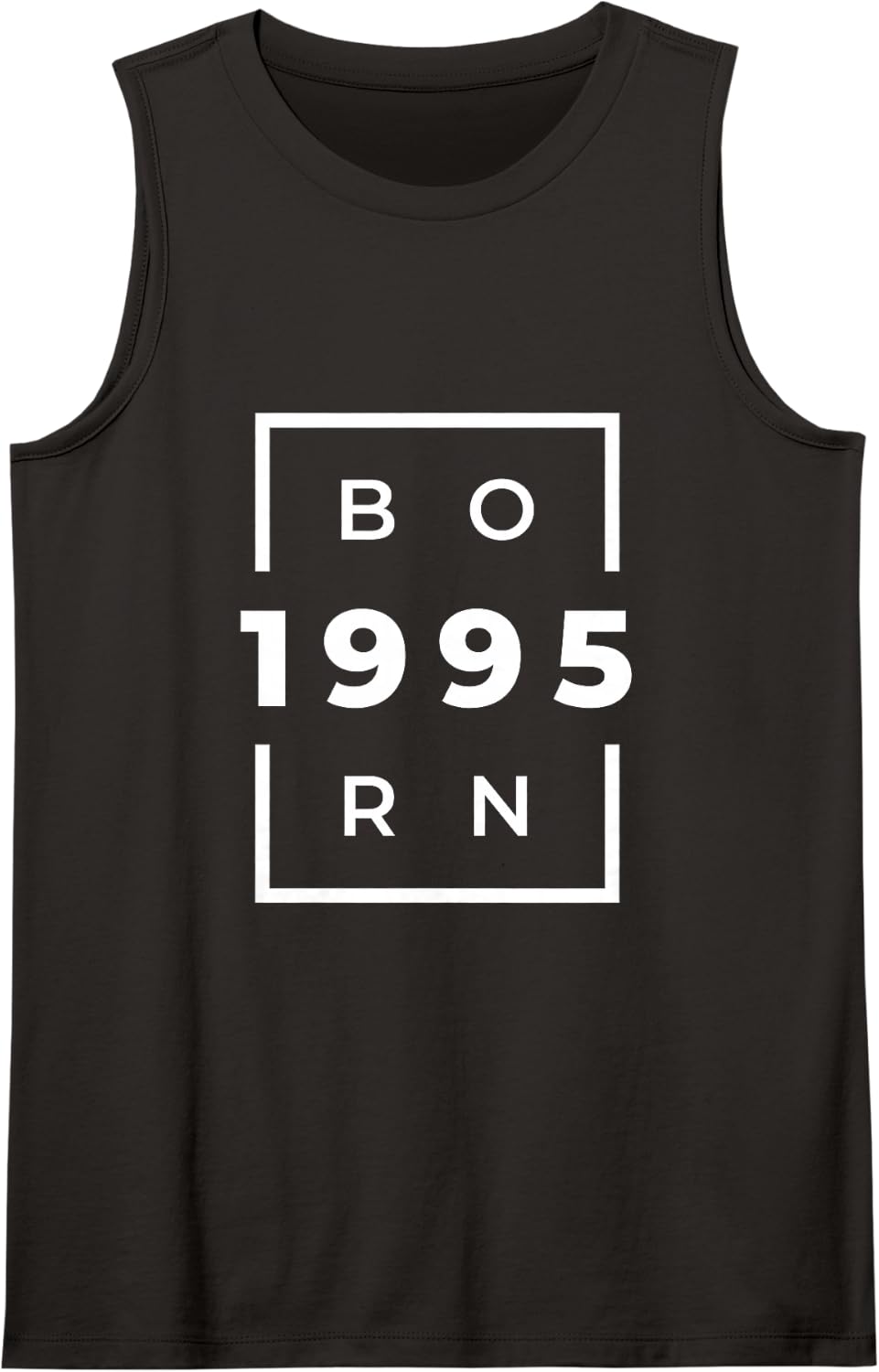 Born 1995 Vintage Birth Year Birthday Party Sleeveless Tank Top - Black