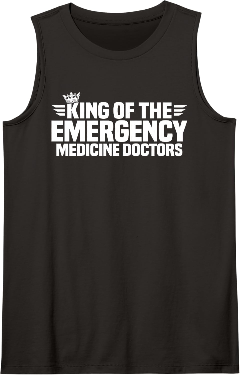 King of the Emergency Medicine Doctors Sleeveless Tank Top - Black