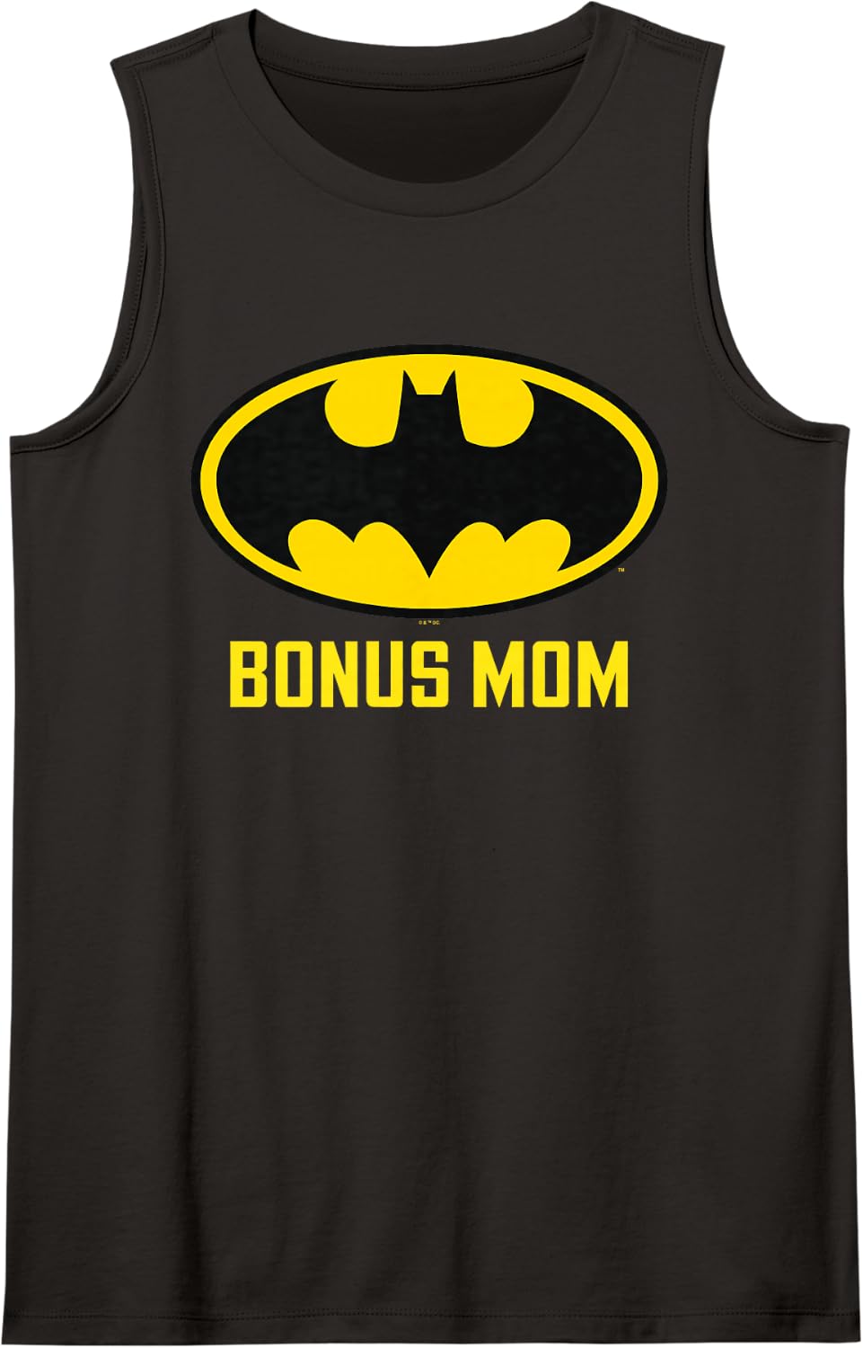 Batman Bat Bonus Mom Sleeveless Tank Top - Black