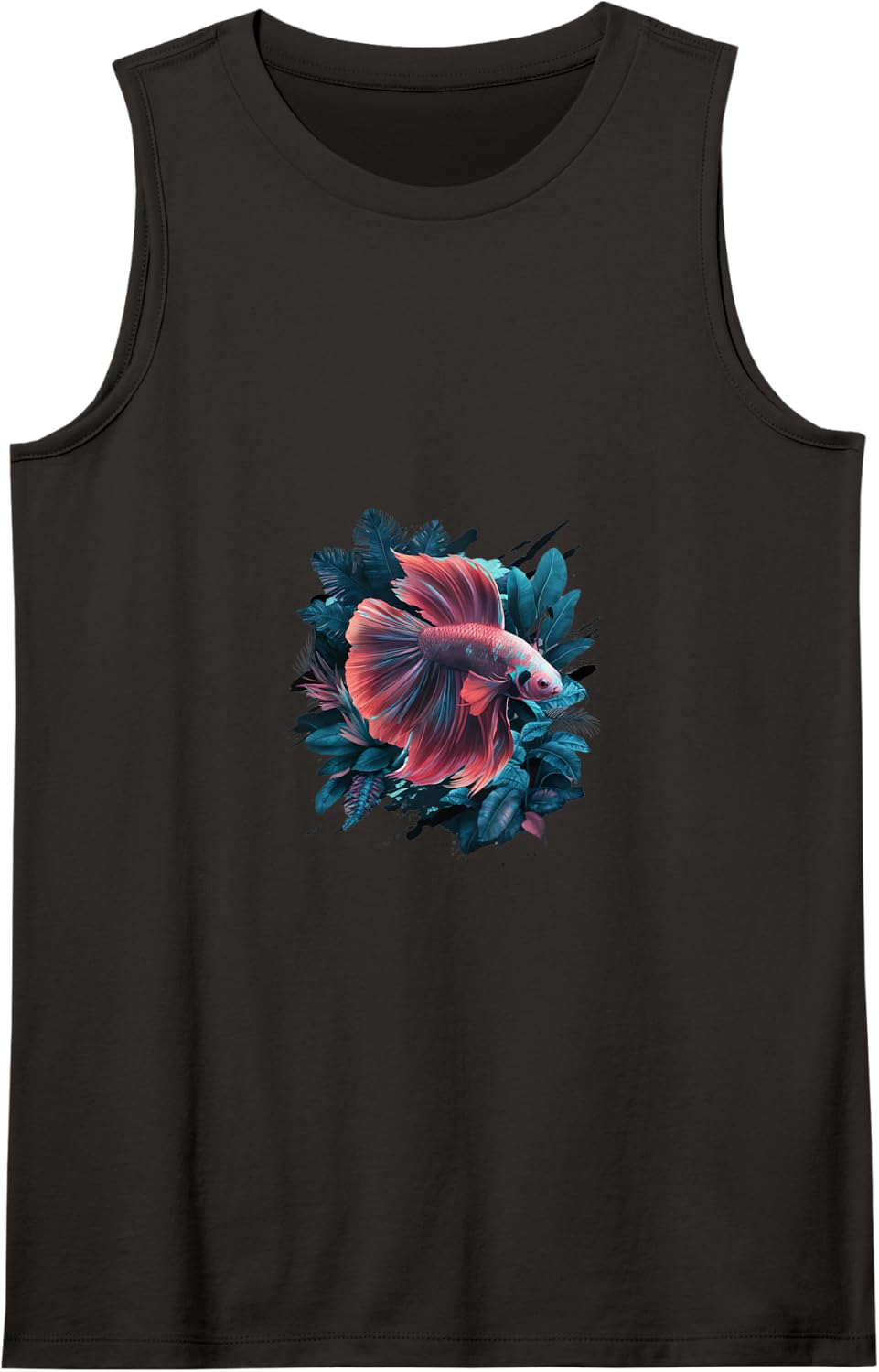 Aquarium Fish Tank Freshwater Betta Colorful Betta Fish Tank Top - Black