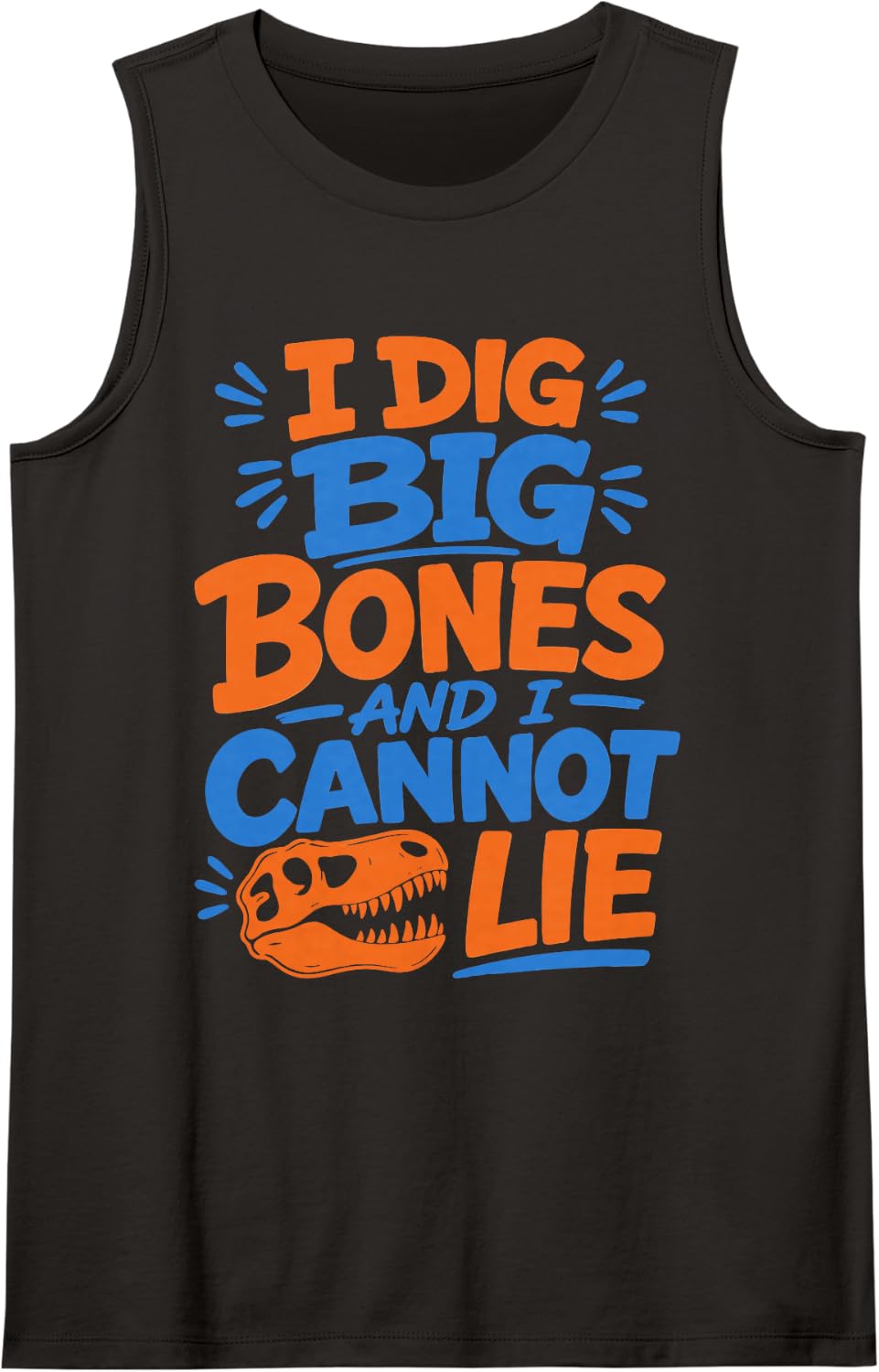 Paleontology Prehistoric Fossils Field Research Geology Sleeveless Tank Top - Black
