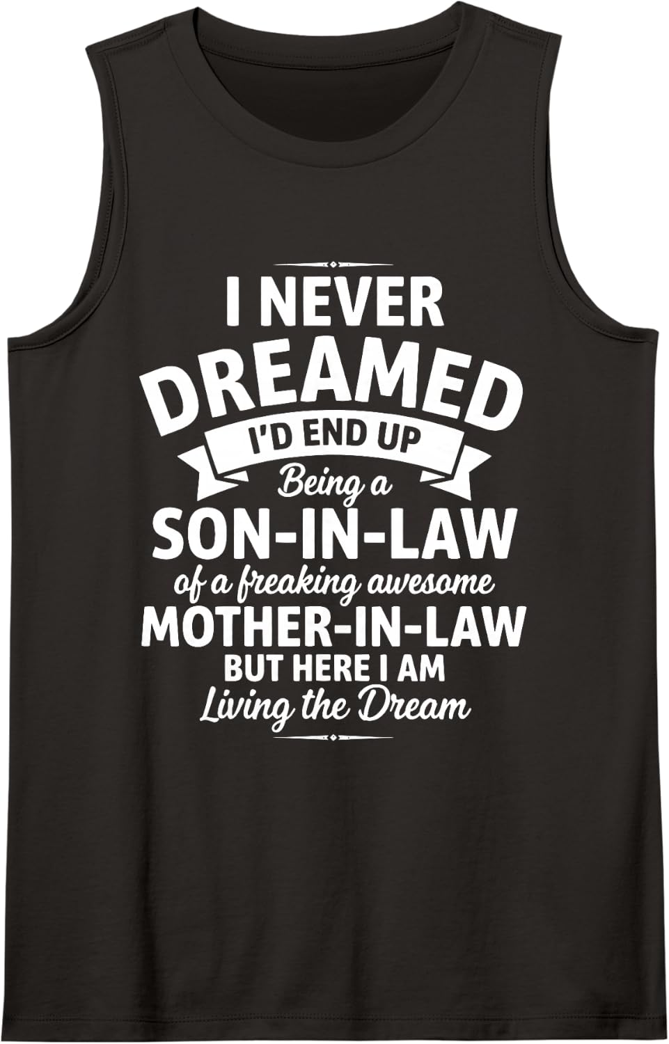 Funny Son in Law Present from Awesome Mother in Law for Men Sleeveless Tank Top - Black