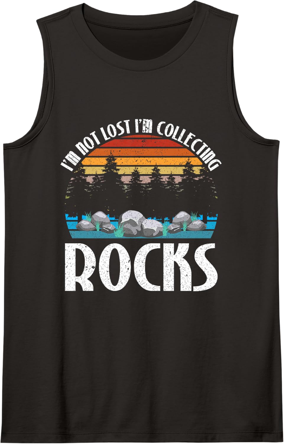 Rock Collecting Rock Collector Geology Geologist Sleeveless Tank Top - Black