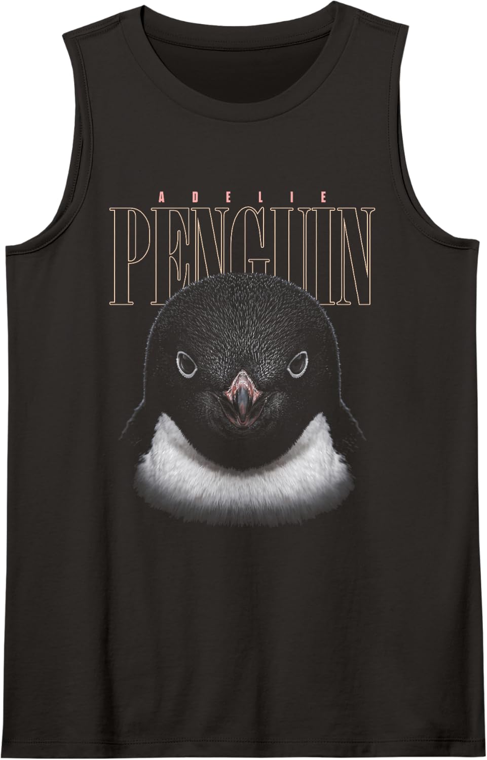 Adelie Penguin Face Sea Bird Wildlife Nature Penguin Tank Top - Black