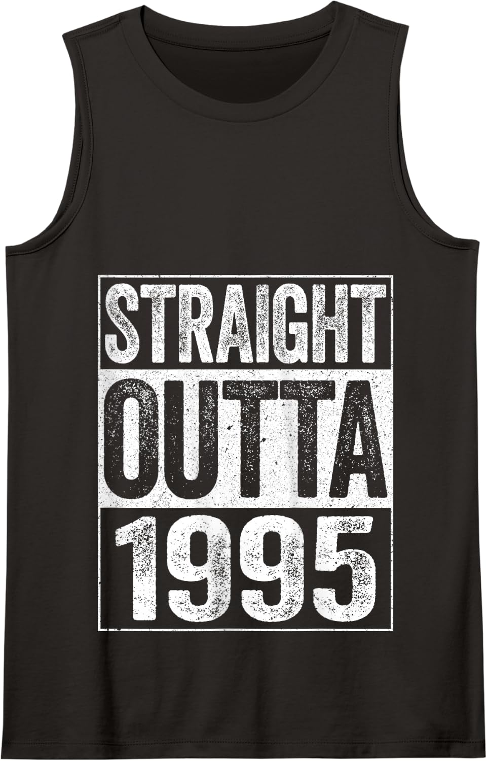 Straight Outta 1995 Shirt Men Women 30th Birthday Tank Top - Black