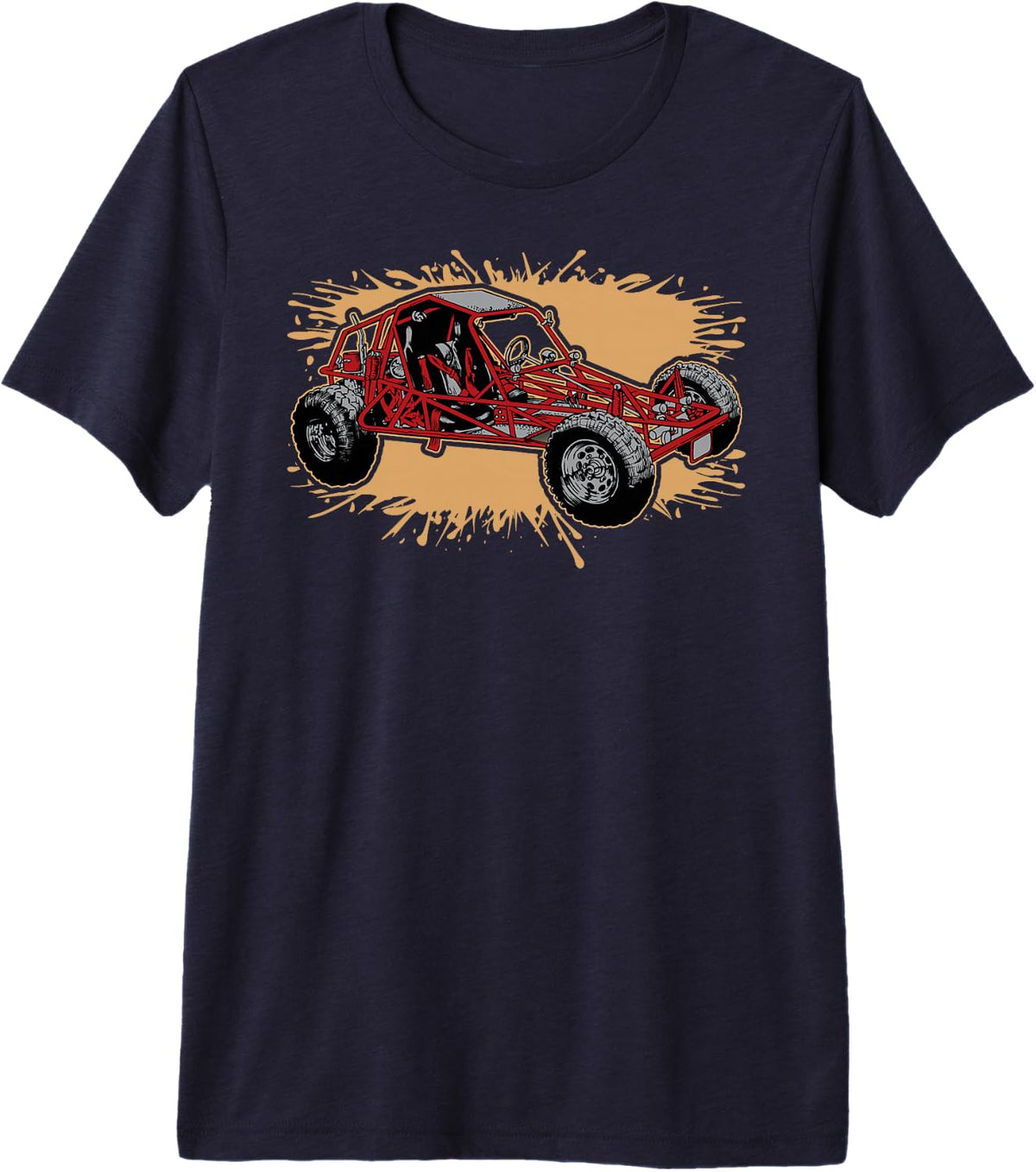 Dune Buggy Off Road Sand Rail 4x4 T-Shirt Premium Tri-Blend T-Shirt - Navy Blue