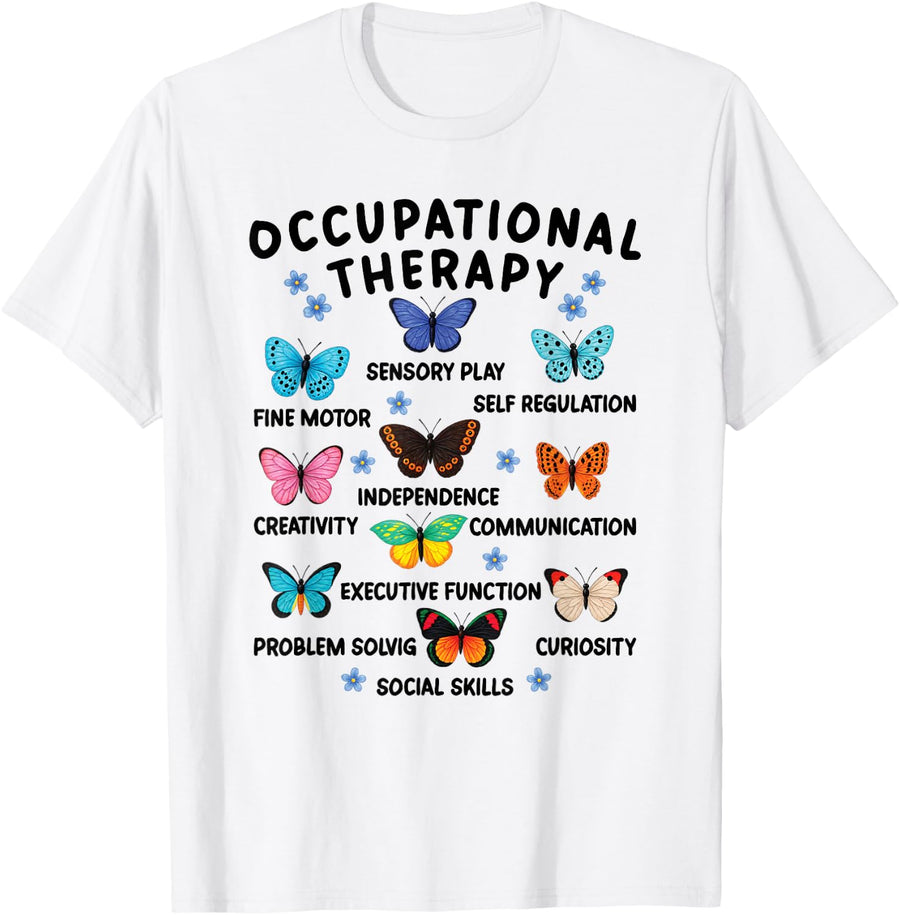 Pediatric Occupational Therapy 2026 OT Therapist Physical T-Shirt - White