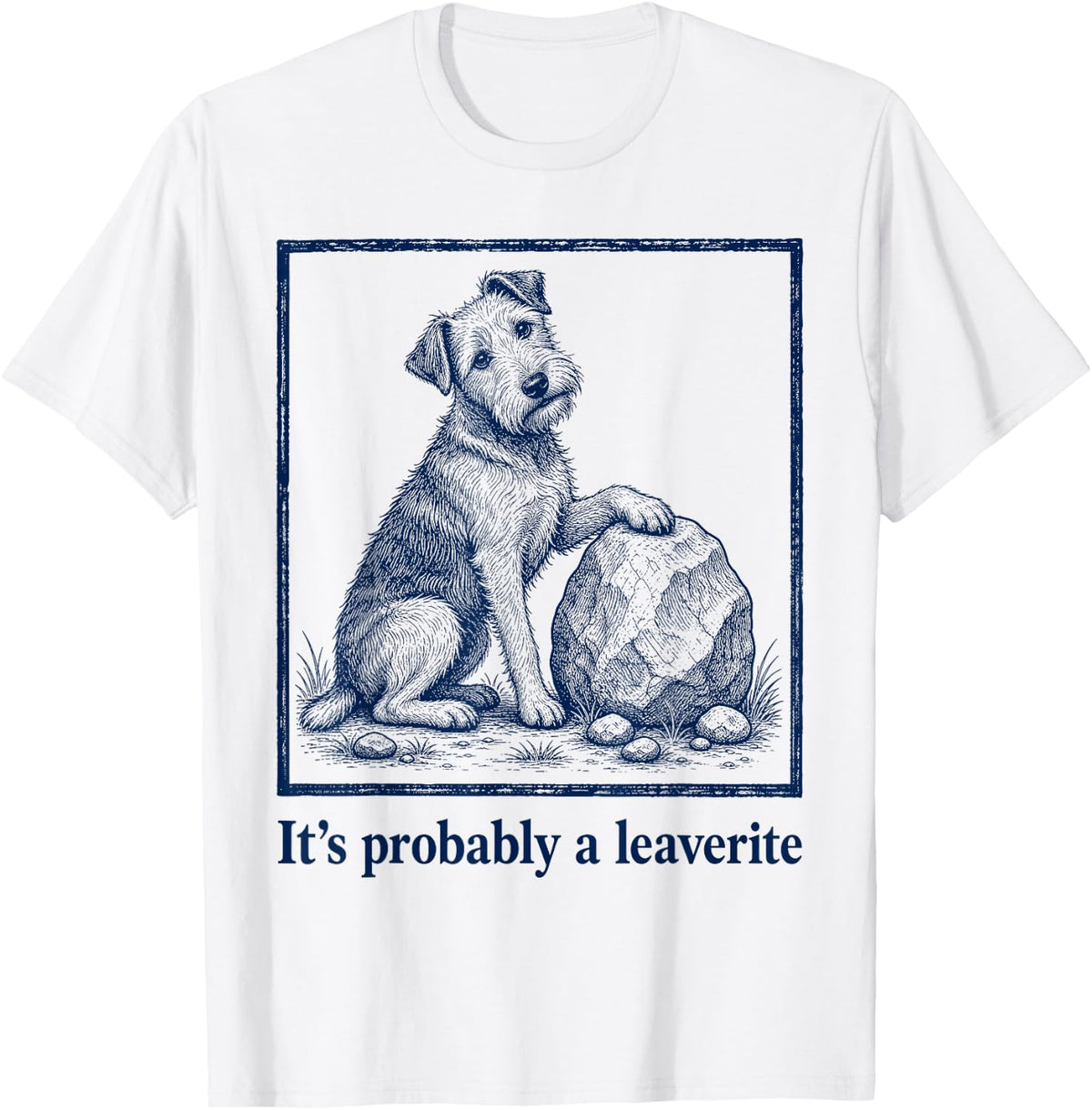 Terrier Geology Rock Collector Funny T-Shirt - White