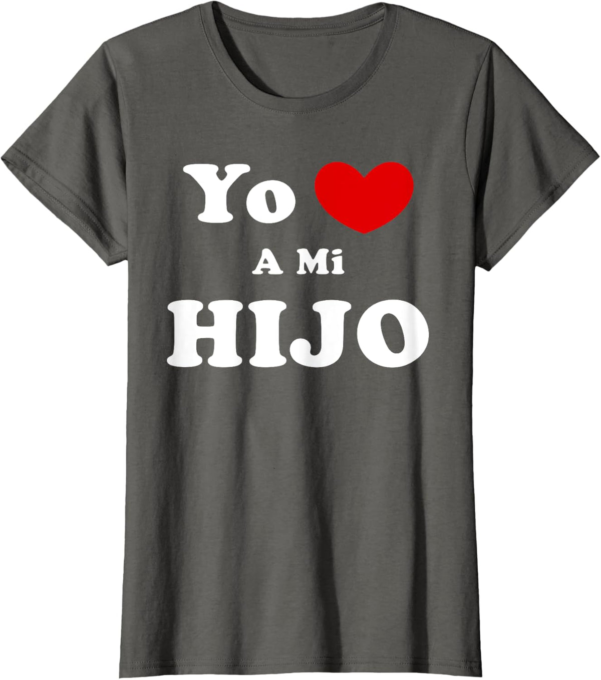 Yo Amo A Mi Hijo, Spanish Kid Love T-Shirt - Asphalt Grey