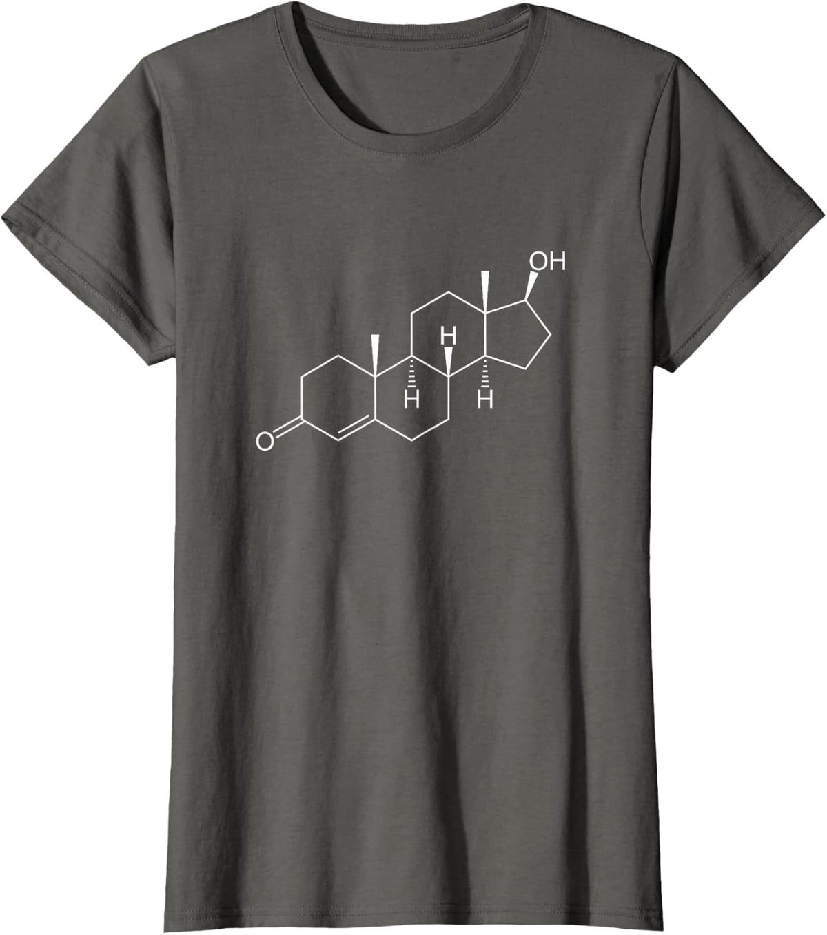 Testosterone Molecule T-Shirt T-Shirt - Asphalt Grey