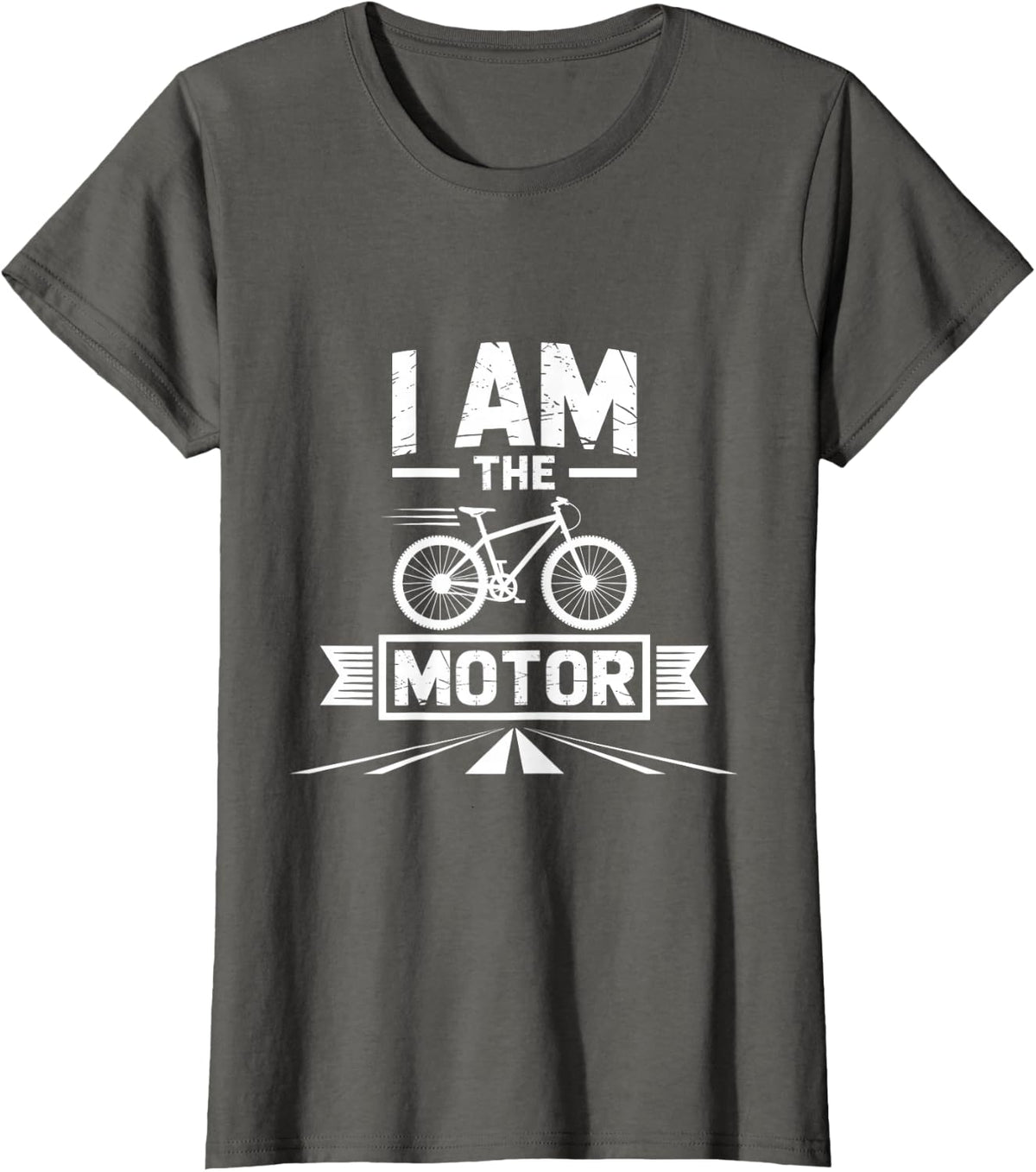 I Am The Motor Cycling Funny Saying T-Shirt - Asphalt Grey