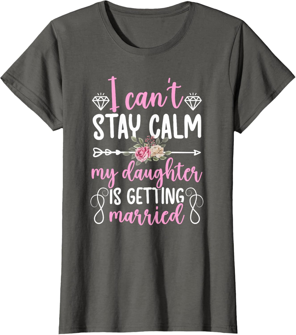 Mother of The Bride Funny Bride's Mom of The Bride Mom T-Shirt - Asphalt Grey