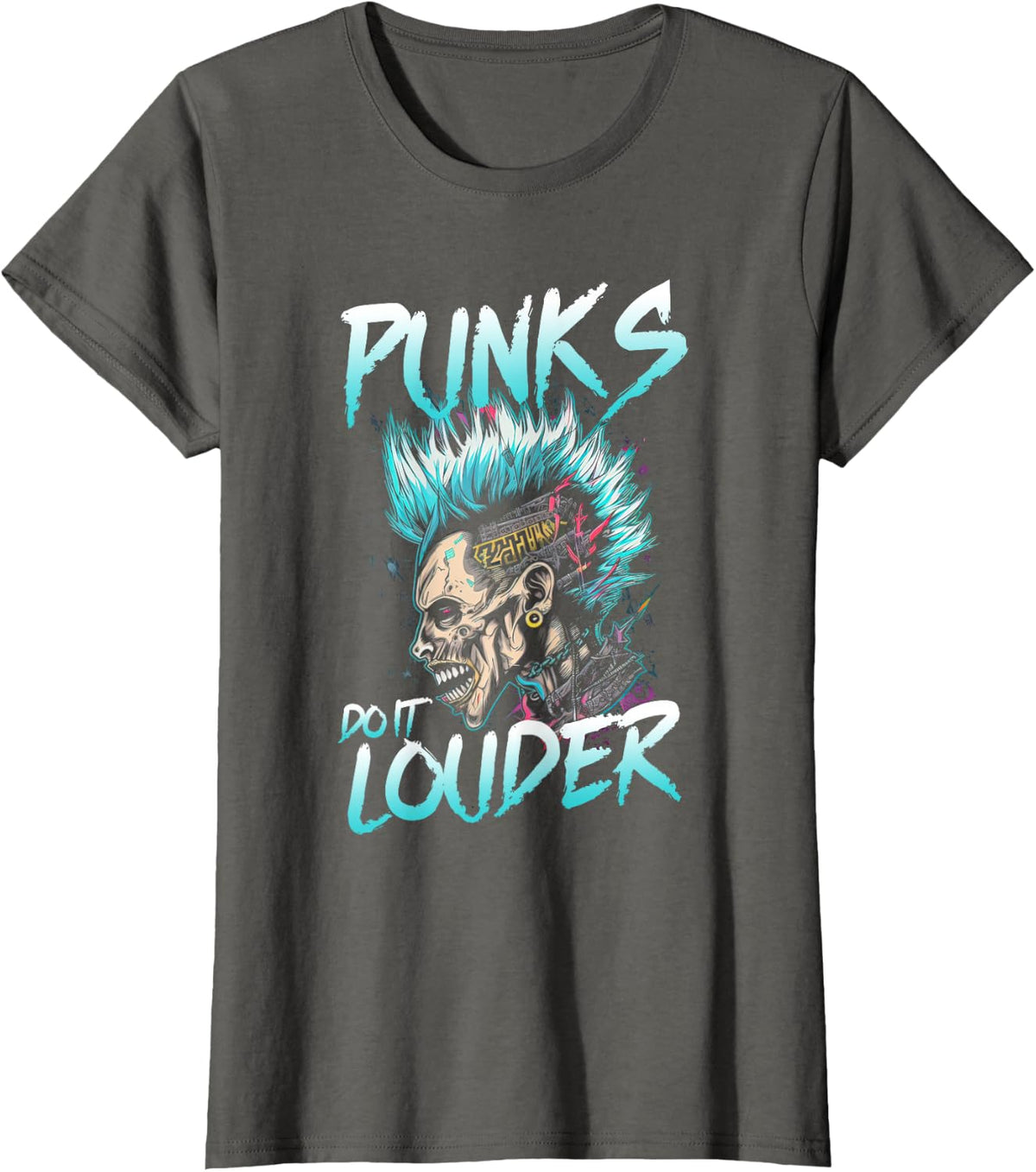 Band Rock Not Dead It Just Went Undeground Emo Punk T-Shirt - Asphalt Grey