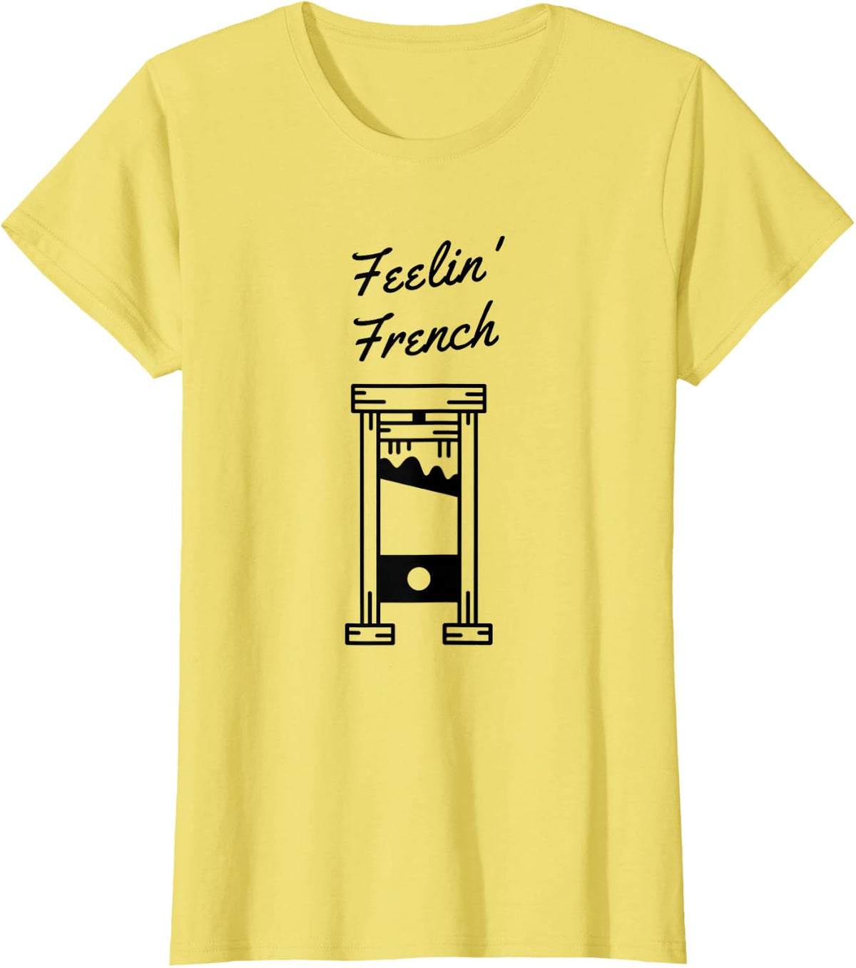Feelin French Guillotine T-Shirt - Lemon Yellow
