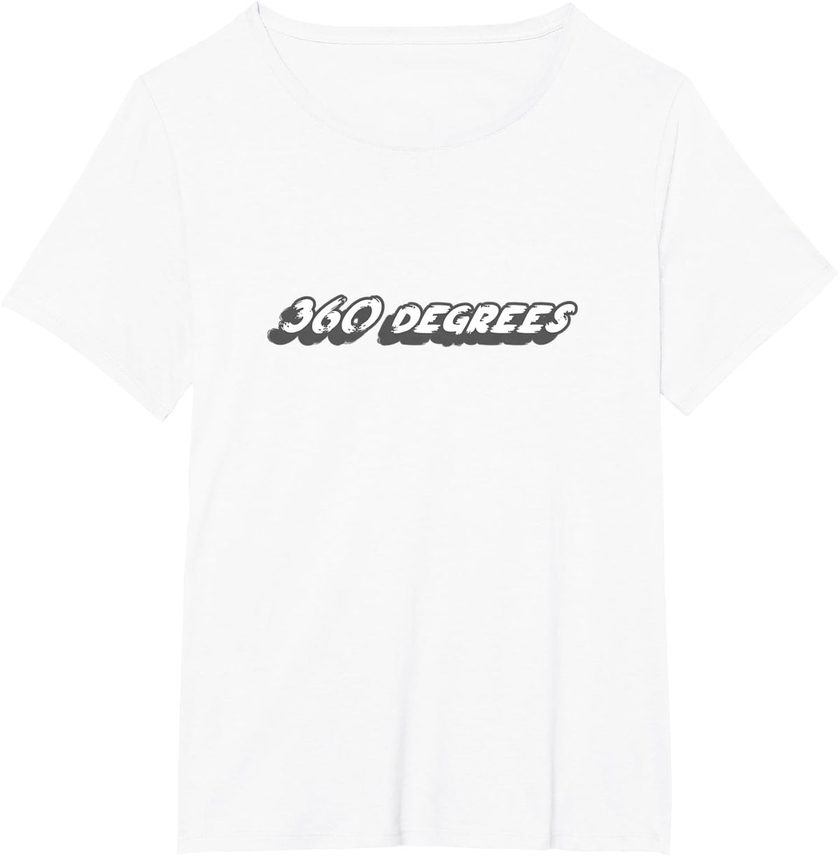 360 Degrees | 80's and 90's Rap Song Music T-Shirt - White
