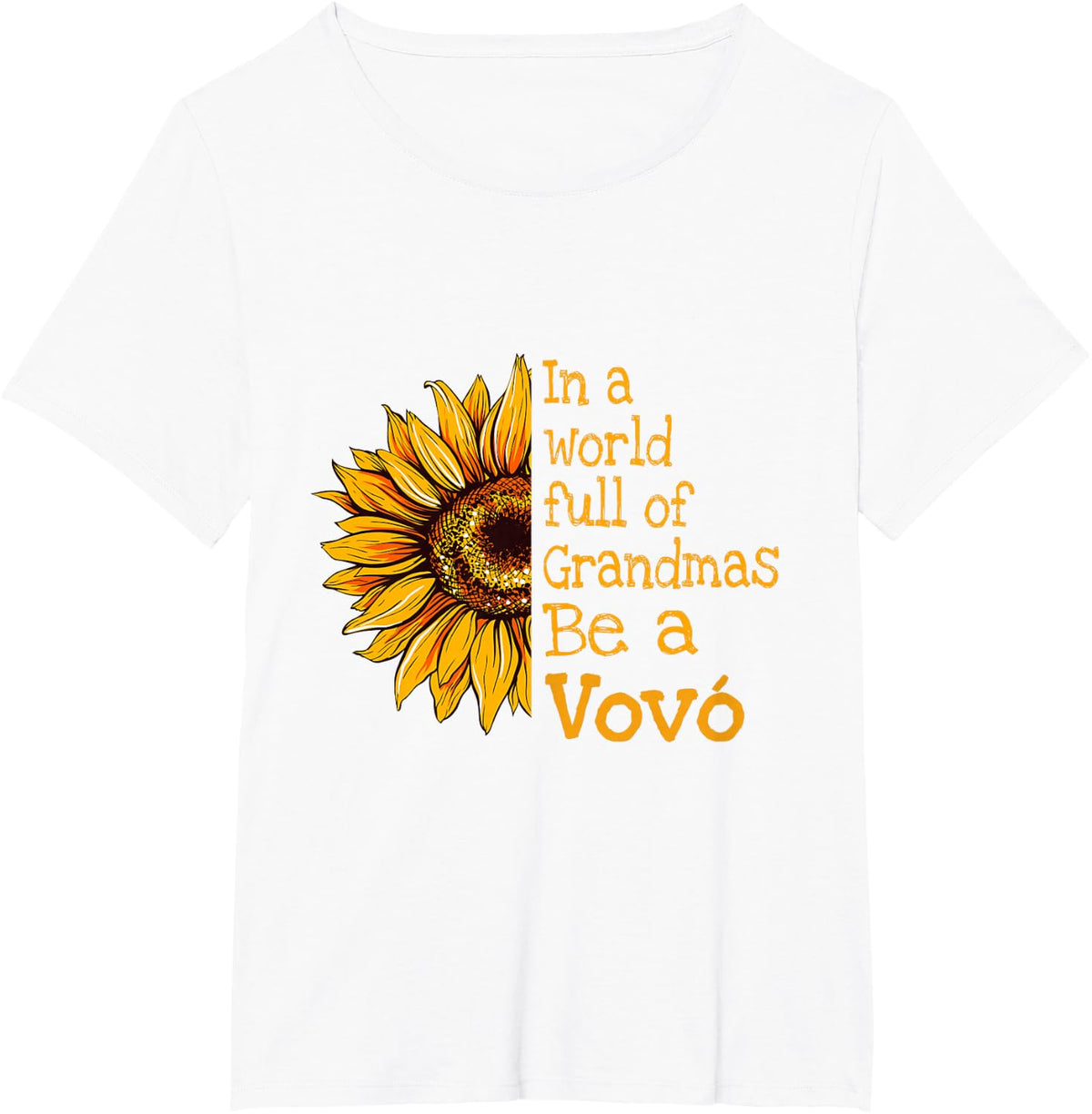 in A World of Grandmas Be A Vovó Portugal Portuguese Grandma T-Shirt - White