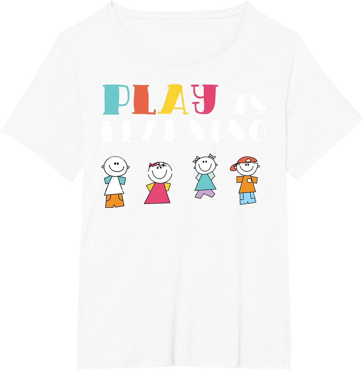 Play is Learning design | T designs For Teachers Preschool T-Shirt - White