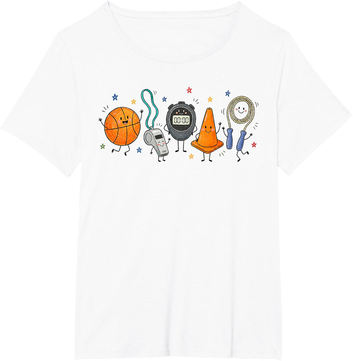 Physical Education Teacher PE Teacher Funny Gym Teacher T-Shirt - White