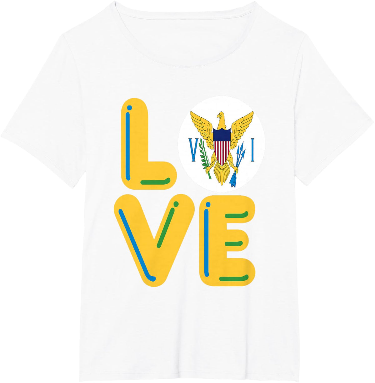 LOVE - Virgin Islands T-Shirt - White