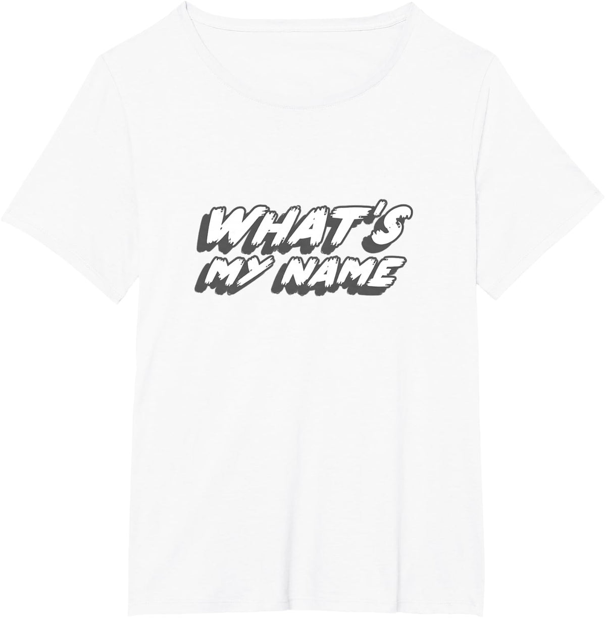 What's My Name | 80's and 90's Rap Song Music T-Shirt - White