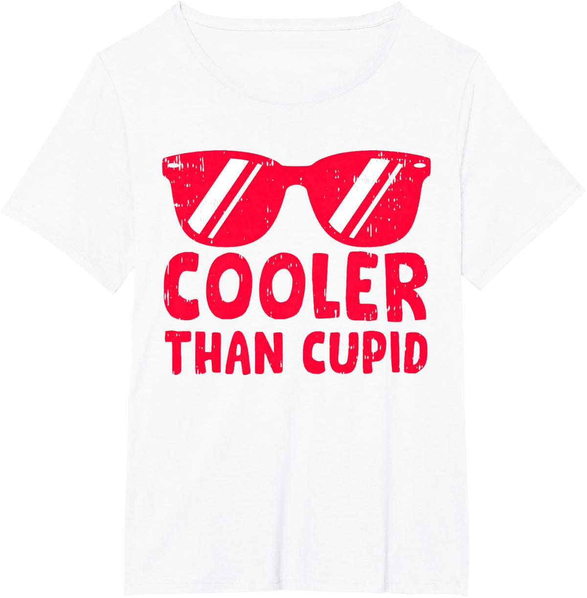 Cute Cooler Than Cupid Valentines Day for Teen Boys Girl Kid T-Shirt - White