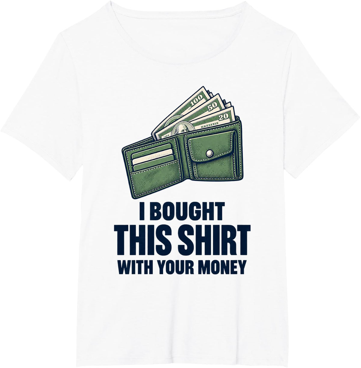 I Bought This with Your Money Casino Poker T-Shirt - White