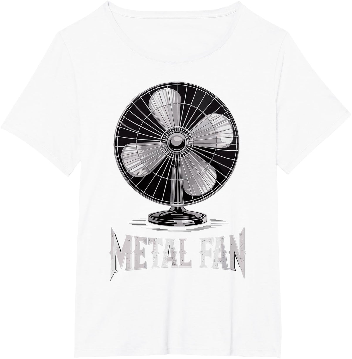 Funny Metal Fan Joke Tee Death Heavy Metal Rock Music Lover T-Shirt - White