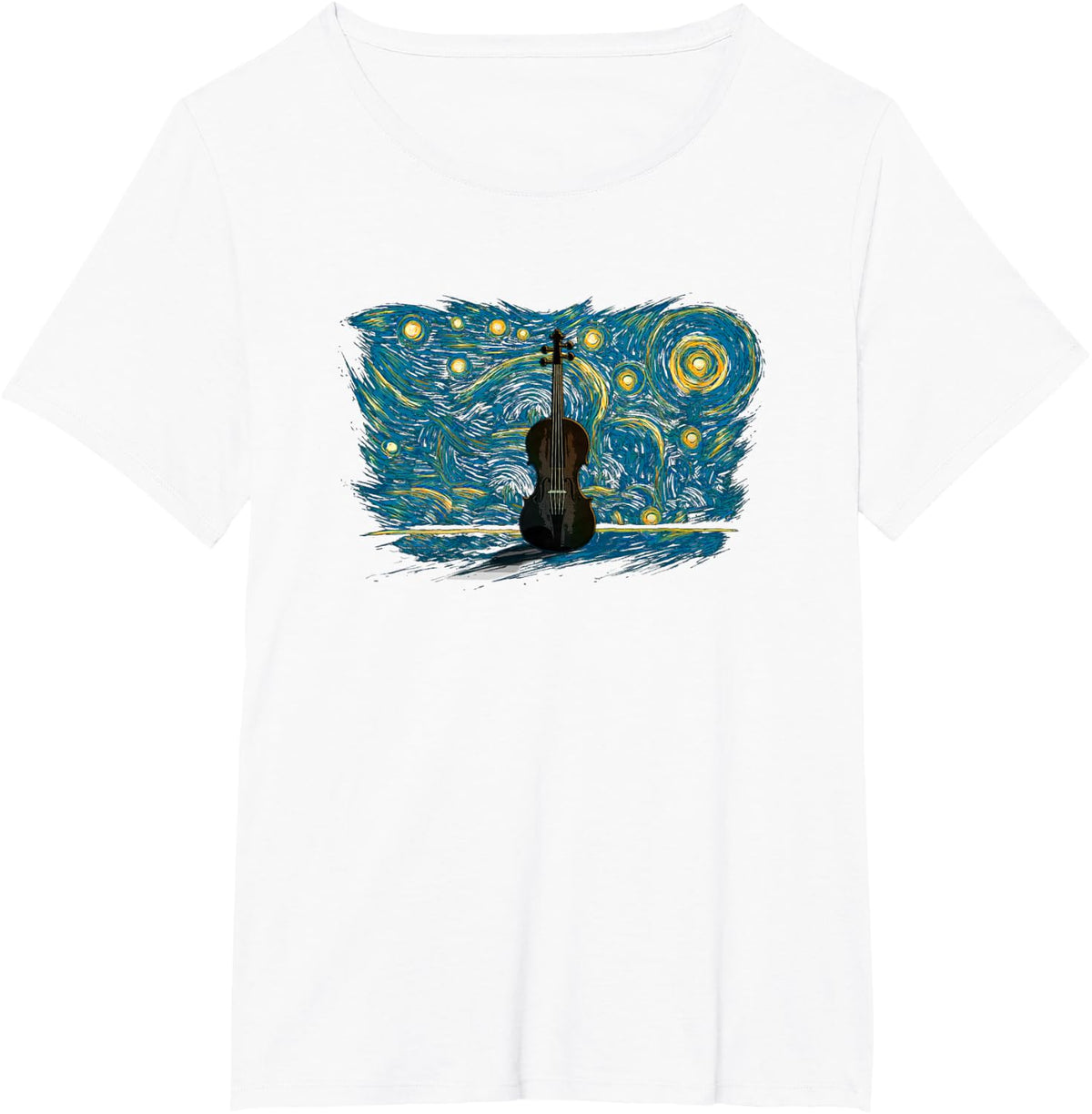 Vintage Style Retro Viola T-Shirt - White