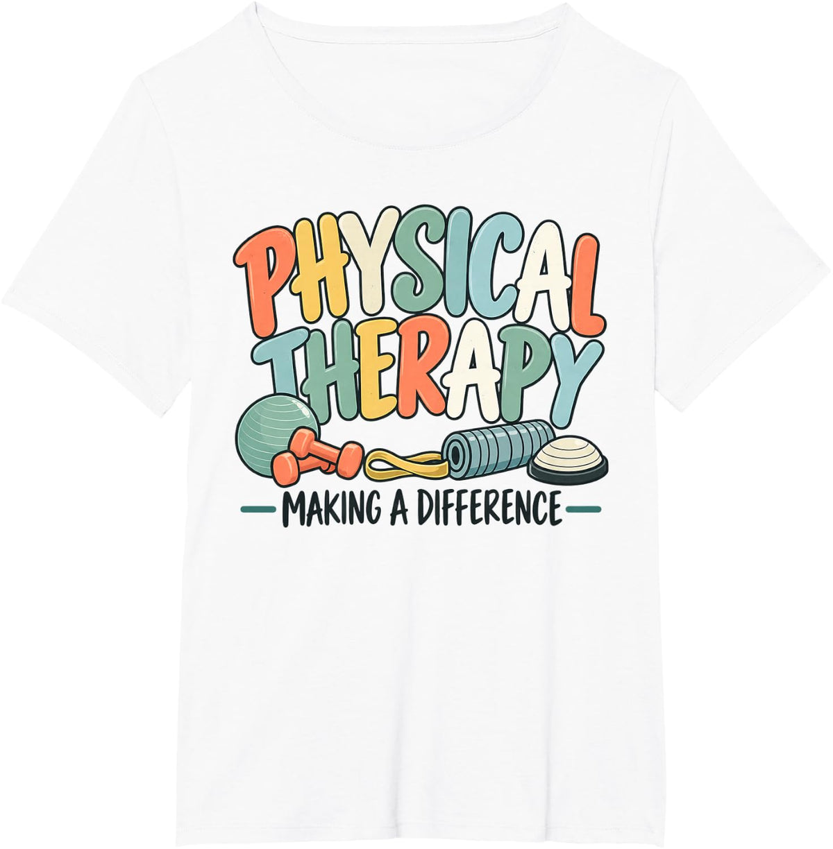 Physical Therapy Team Therapist PT Month Rehabilitation T-Shirt - White