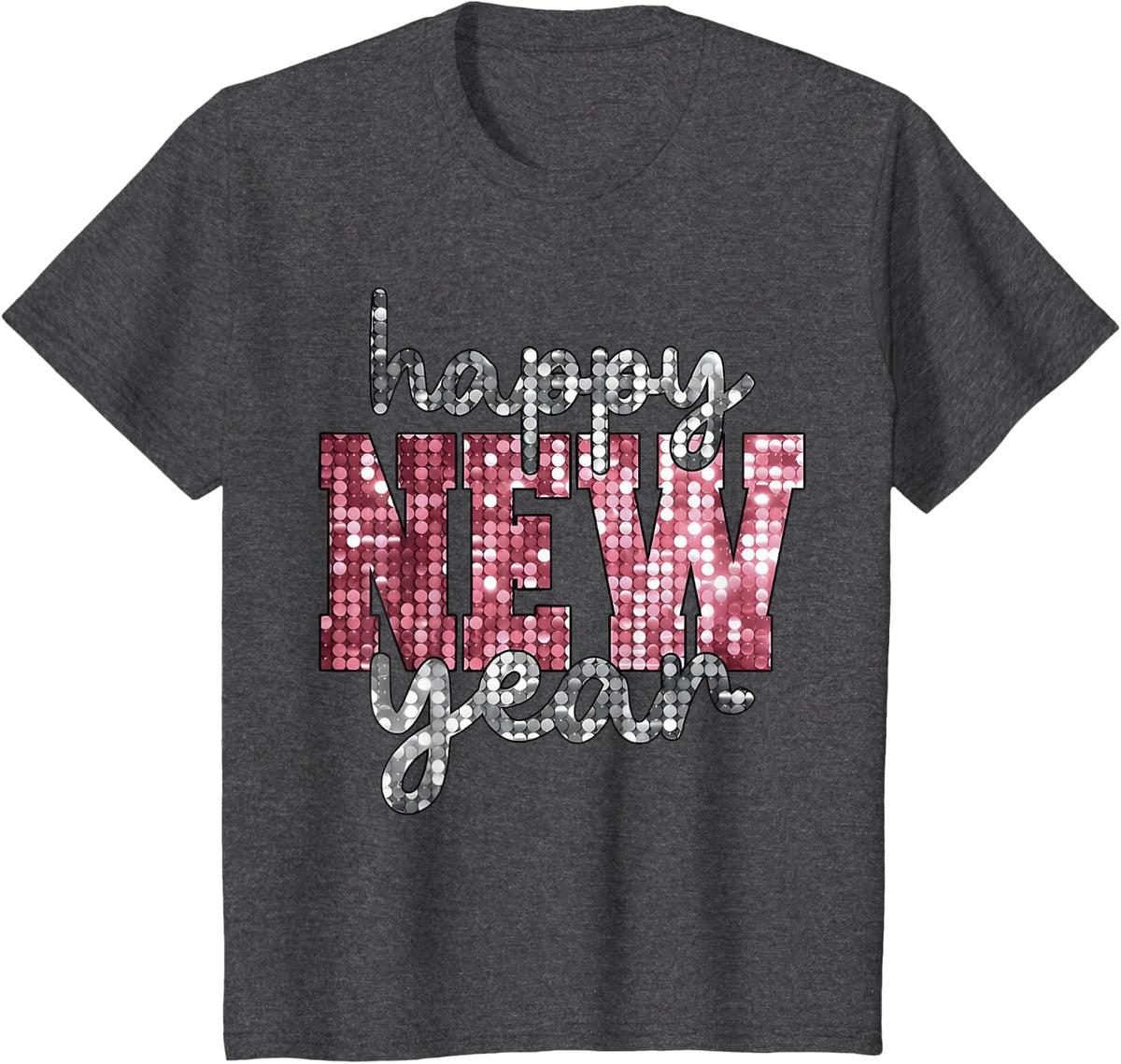 2025 Happy New Year's Eve Party Countdown Friends Family T-Shirt - Dark Heather Grey