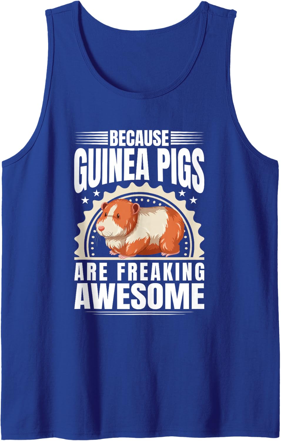 Guinea Pigs are Freaking Awesome Furry Potato Guinea Pig Sleeveless Tank Top - Royal Blue