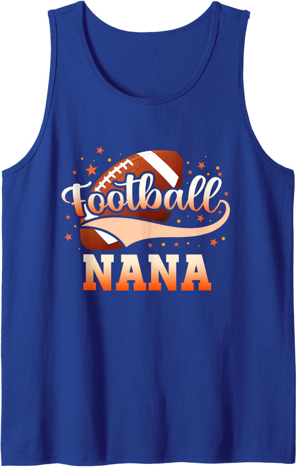 Football Nana Football Player Tank Top - Royal Blue