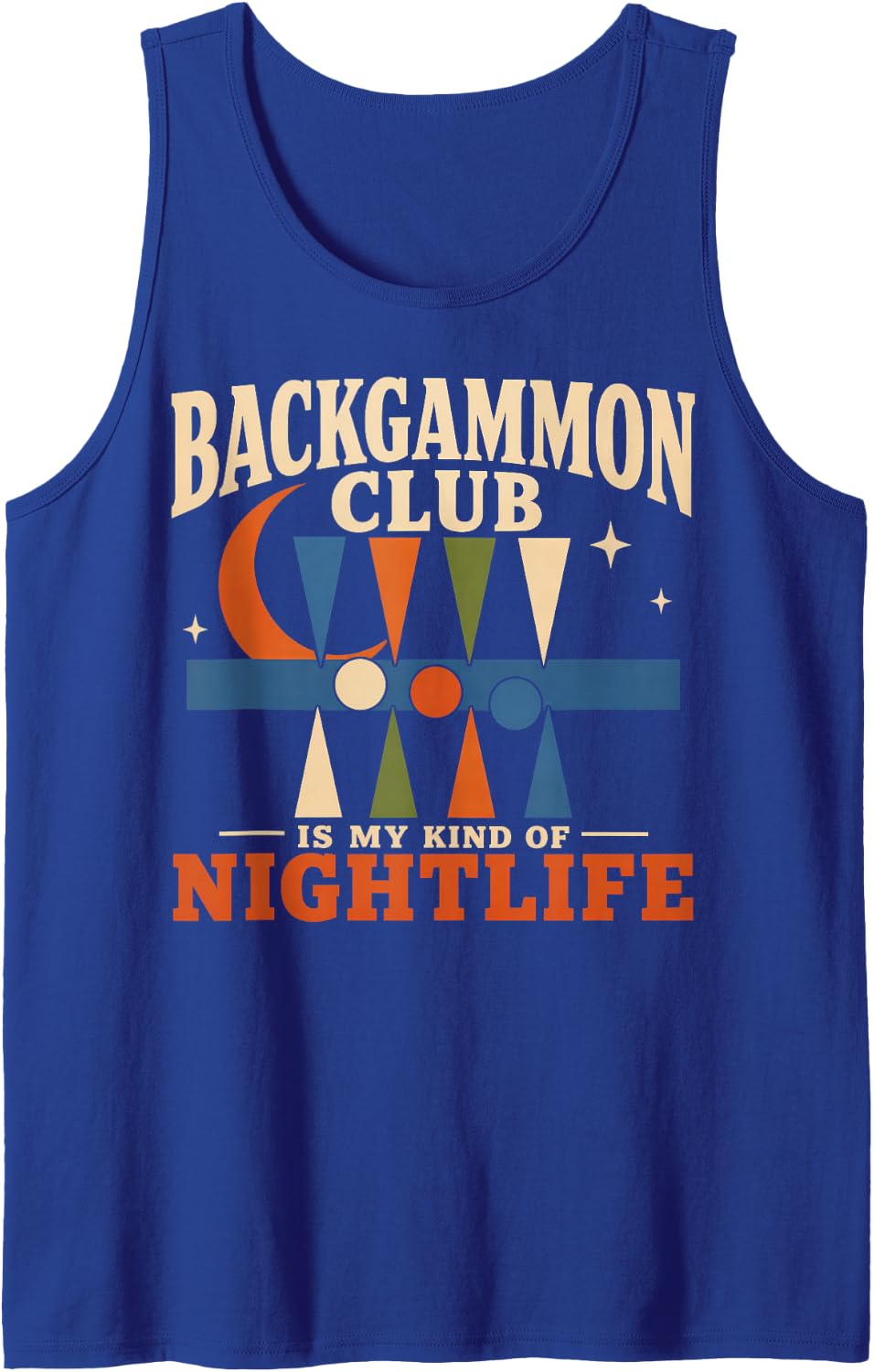 Backgammon Player Backgammon Gift Doubling Cube Sleeveless Tank Top - Royal Blue