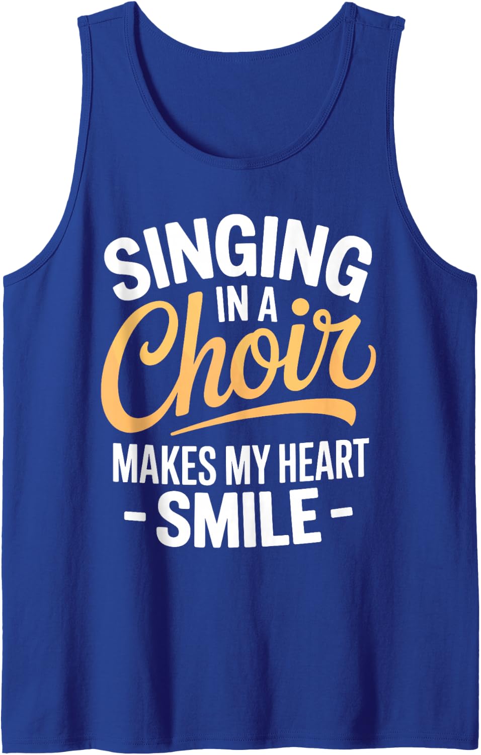 Cool Choir Art for Men Women Choir Teacher Choir Director Sleeveless Tank Top - Royal Blue