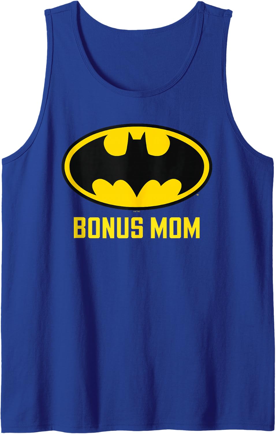 Batman Bat Bonus Mom Sleeveless Tank Top - Royal Blue