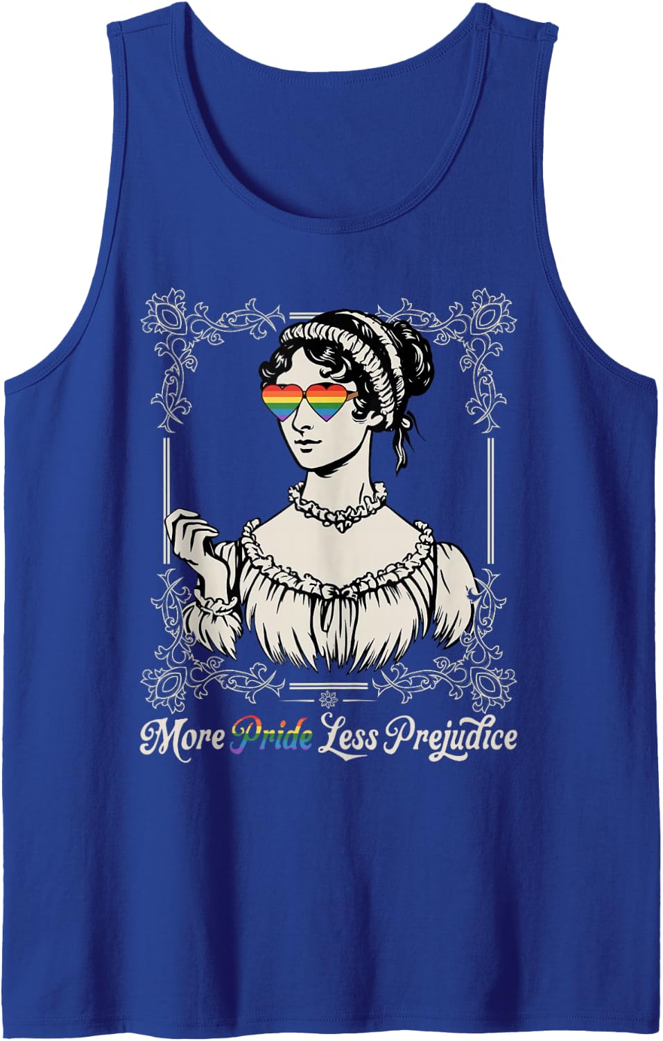 More Pride Less Prejudice LGBT Rights Tank Top - Royal Blue